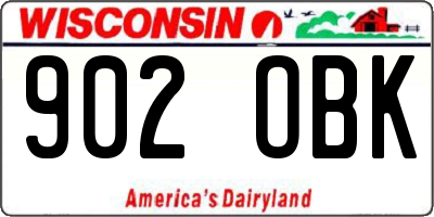 WI license plate 902OBK