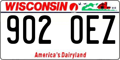 WI license plate 902OEZ