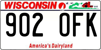 WI license plate 902OFK