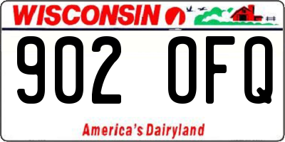 WI license plate 902OFQ