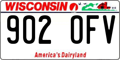 WI license plate 902OFV