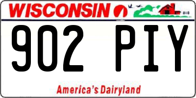 WI license plate 902PIY