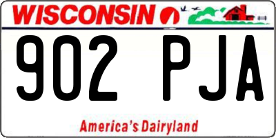 WI license plate 902PJA