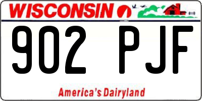 WI license plate 902PJF