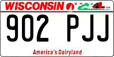 WI license plate 902PJJ
