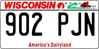 WI license plate 902PJN