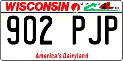 WI license plate 902PJP