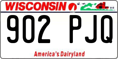WI license plate 902PJQ