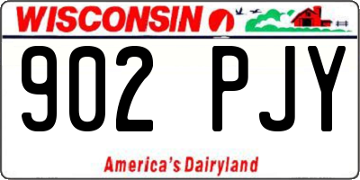 WI license plate 902PJY