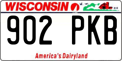 WI license plate 902PKB
