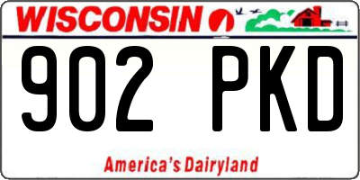 WI license plate 902PKD