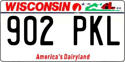 WI license plate 902PKL