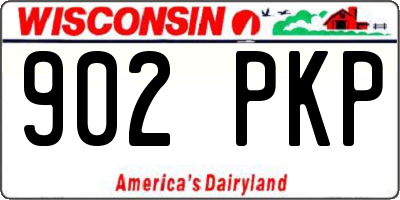 WI license plate 902PKP