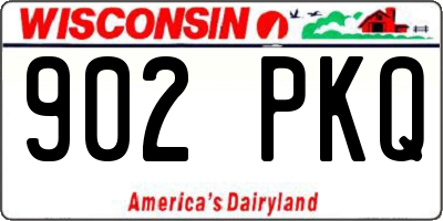 WI license plate 902PKQ
