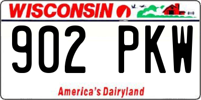 WI license plate 902PKW
