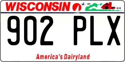 WI license plate 902PLX