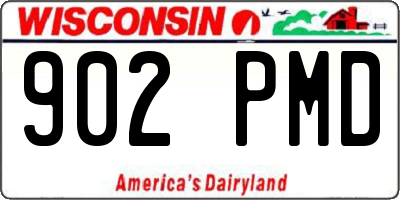 WI license plate 902PMD