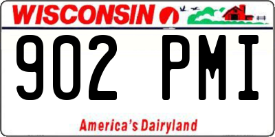 WI license plate 902PMI
