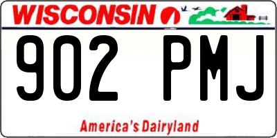 WI license plate 902PMJ