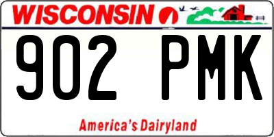 WI license plate 902PMK