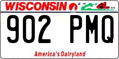 WI license plate 902PMQ
