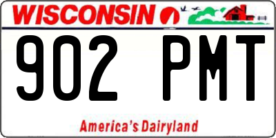 WI license plate 902PMT
