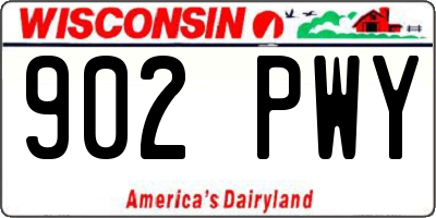 WI license plate 902PWY