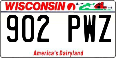 WI license plate 902PWZ
