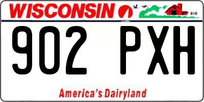 WI license plate 902PXH