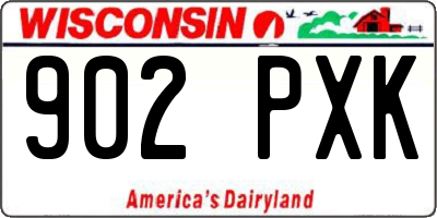 WI license plate 902PXK