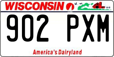 WI license plate 902PXM