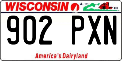 WI license plate 902PXN