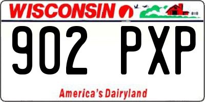 WI license plate 902PXP