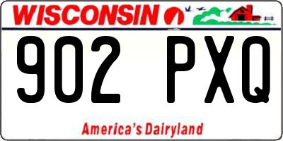 WI license plate 902PXQ