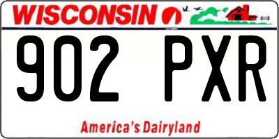 WI license plate 902PXR