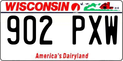 WI license plate 902PXW
