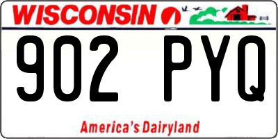 WI license plate 902PYQ