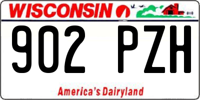 WI license plate 902PZH