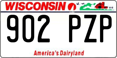 WI license plate 902PZP