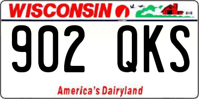 WI license plate 902QKS