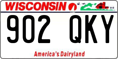 WI license plate 902QKY
