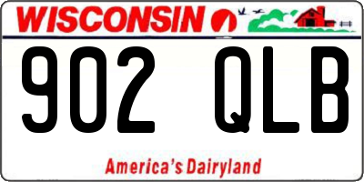 WI license plate 902QLB