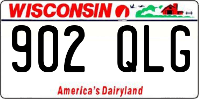 WI license plate 902QLG