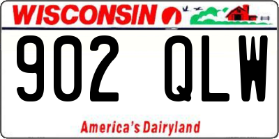 WI license plate 902QLW