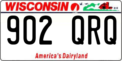 WI license plate 902QRQ