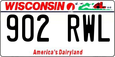 WI license plate 902RWL