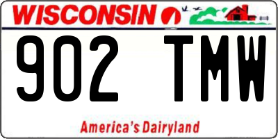 WI license plate 902TMW
