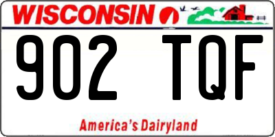 WI license plate 902TQF