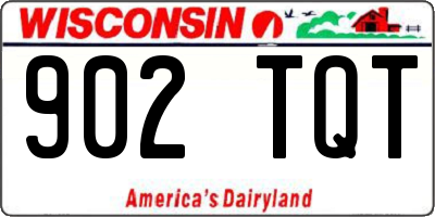 WI license plate 902TQT