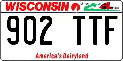 WI license plate 902TTF